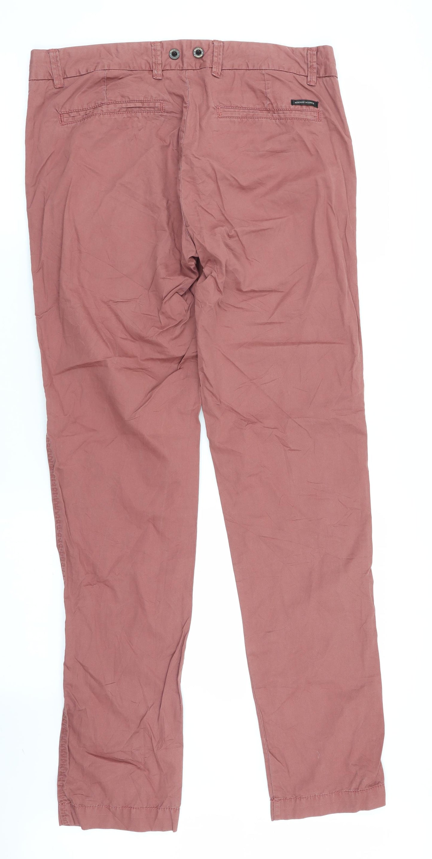 malison scotch Mens Pink   Chino Trousers Size 28 in L32 in