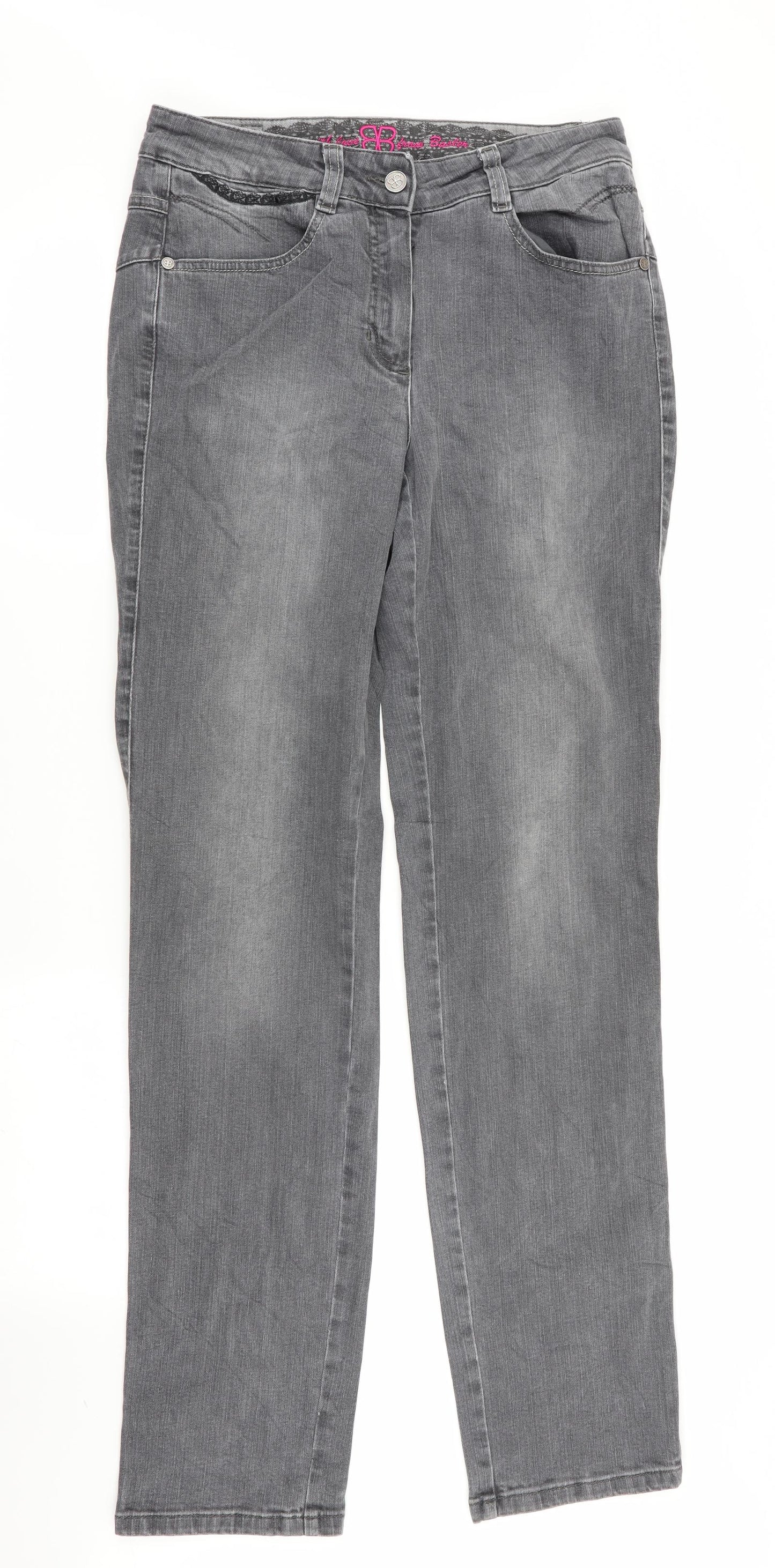 BB Womens Grey   Skinny Jeans Size 12 L33 in