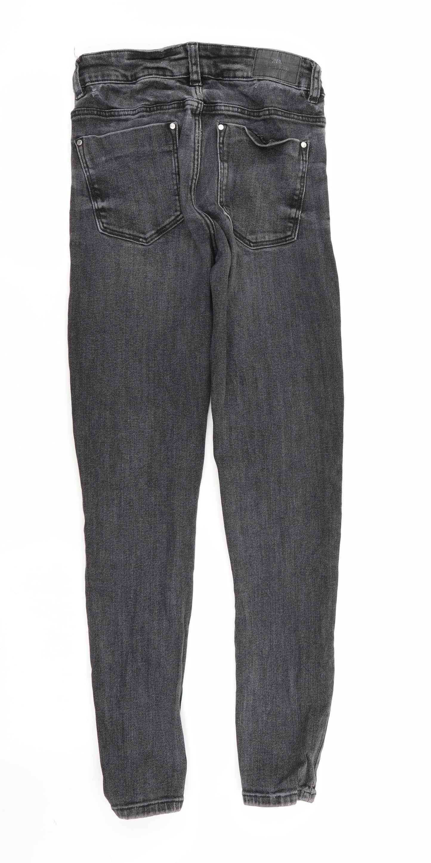 Zara Womens Grey   Skinny Jeans Size 6 L28 in