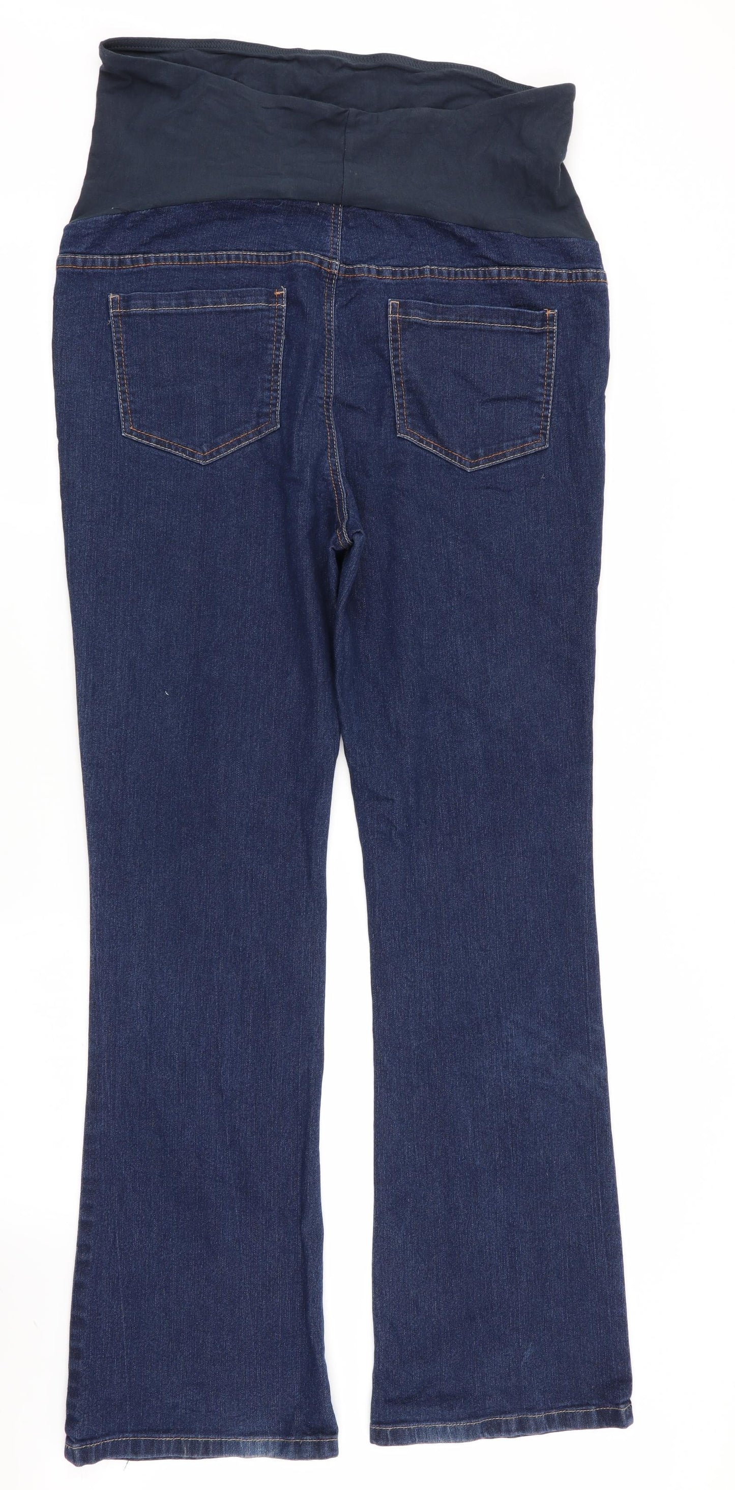 BPC Womens Blue   Wide-Leg Jeans Size 16 L33 in - Stretch waistband