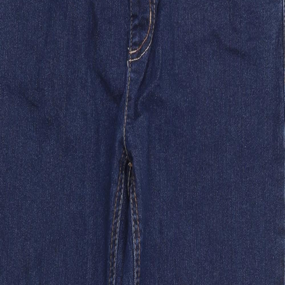 BPC Womens Blue   Wide-Leg Jeans Size 16 L33 in - Stretch waistband