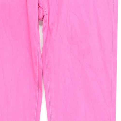 Flame Womens Pink   Skinny Jeans Size 10 L31 in