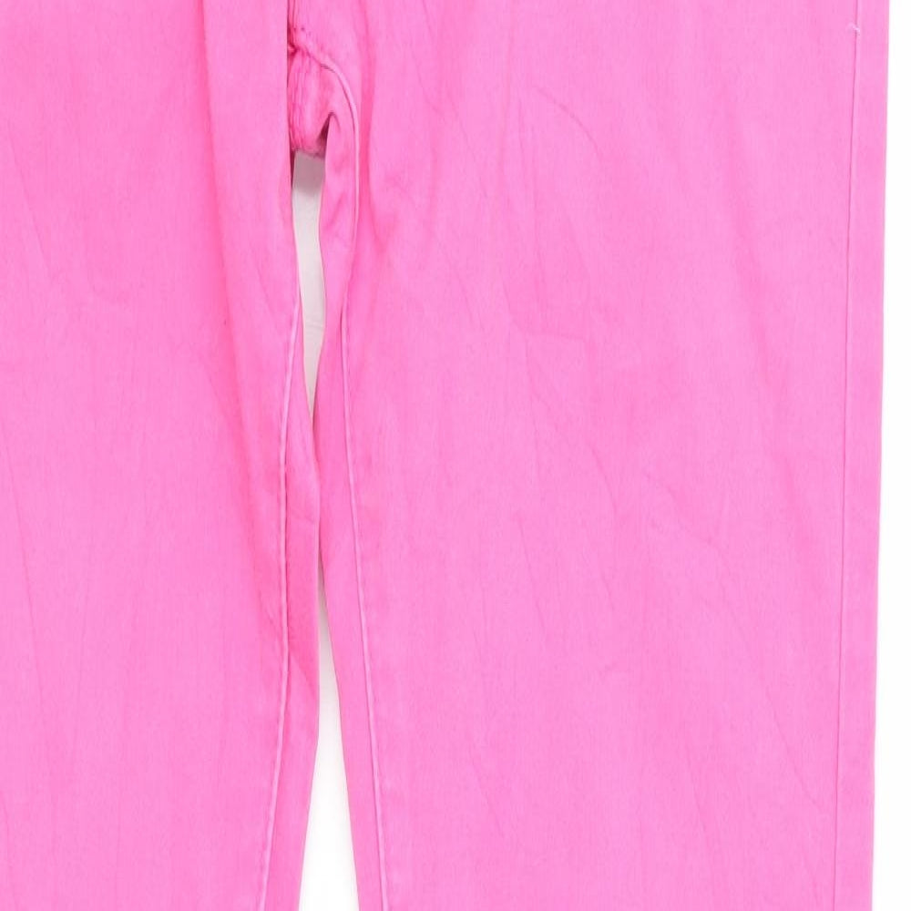 Flame Womens Pink   Skinny Jeans Size 10 L31 in