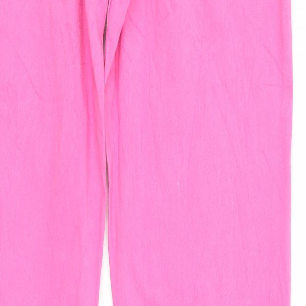 Flame Womens Pink   Skinny Jeans Size 10 L31 in