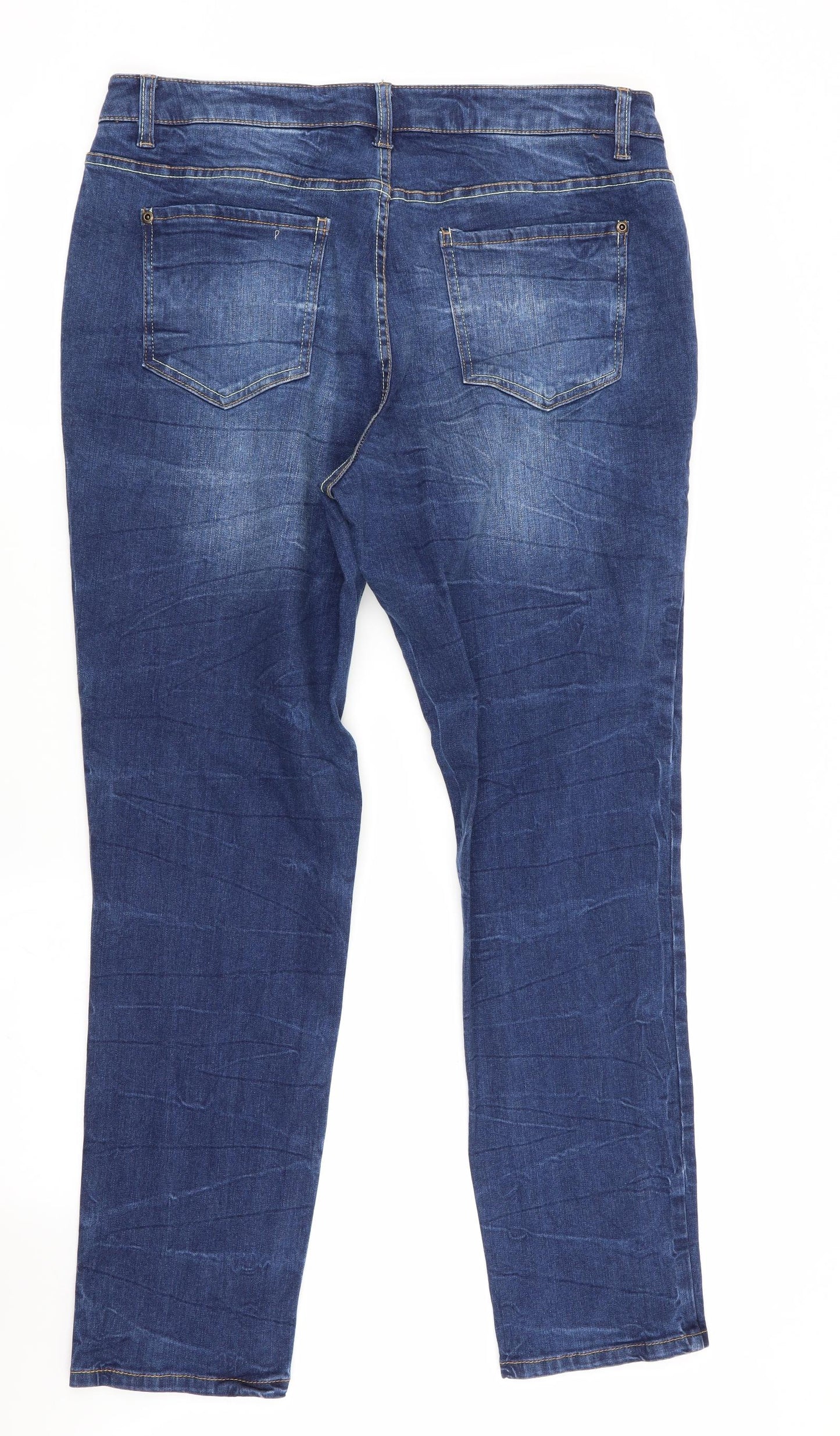 Rainbow Womens Blue   Boyfriend Jeans Size 16 L29 in