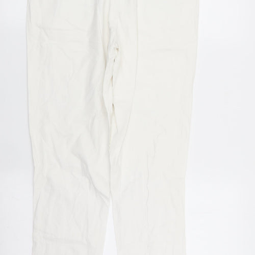 camaieu Womens White   Trousers  Size 28 in L27 in