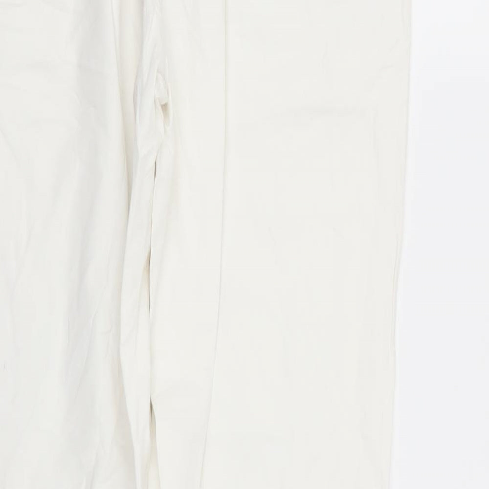 camaieu Womens White   Trousers  Size 28 in L27 in