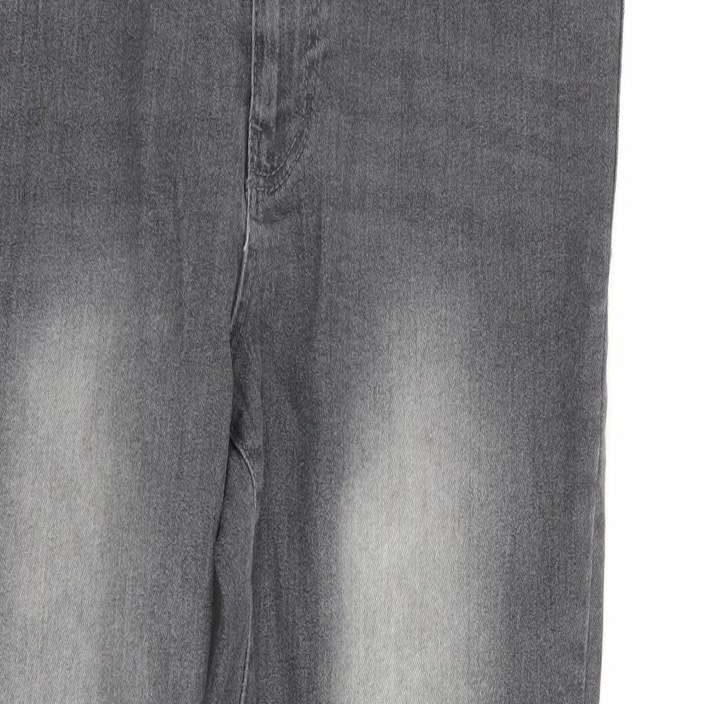Janina Womens Grey   Skinny Jeans Size 14 L29 in