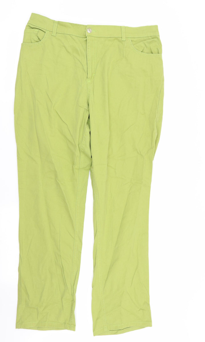 Ella Womens Green Skinny Jeans Size 16 L29 in
