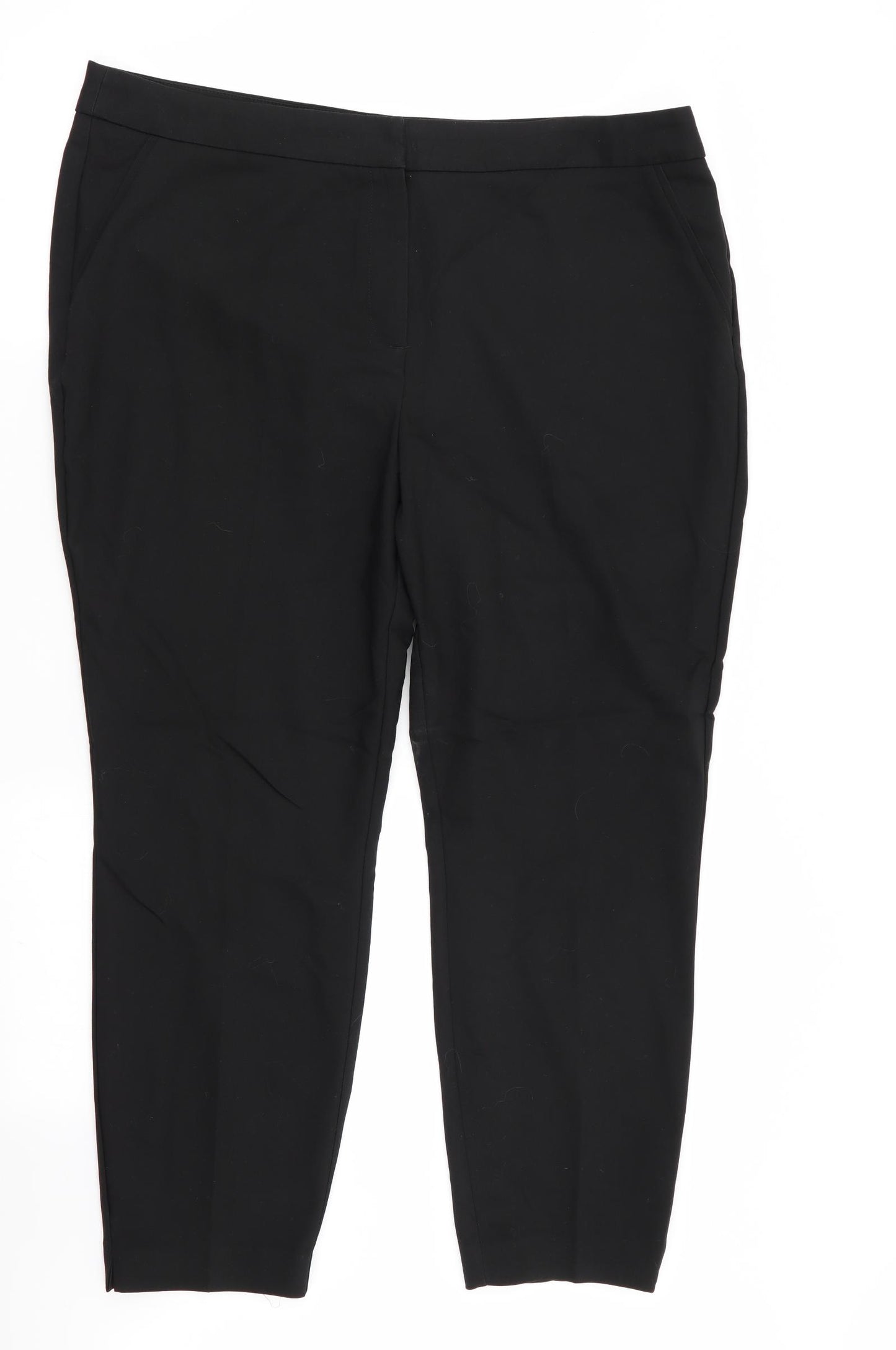 Papaya Womens Black   Trousers  Size 18 L26 in