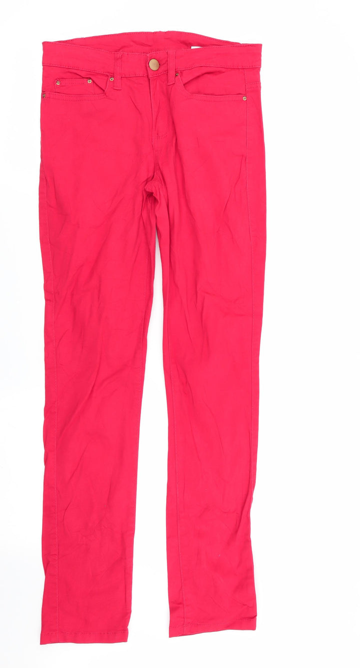 Janina Womens Red Skinny Jeans Size 6 L31 in