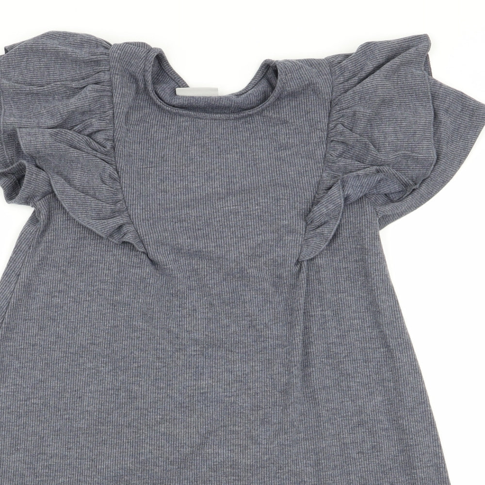Matalan Girls Grey   Fit & Flare  Size 9 Years