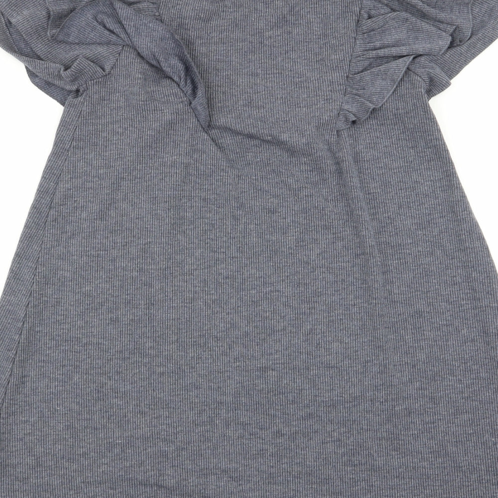 Matalan Girls Grey   Fit & Flare  Size 9 Years