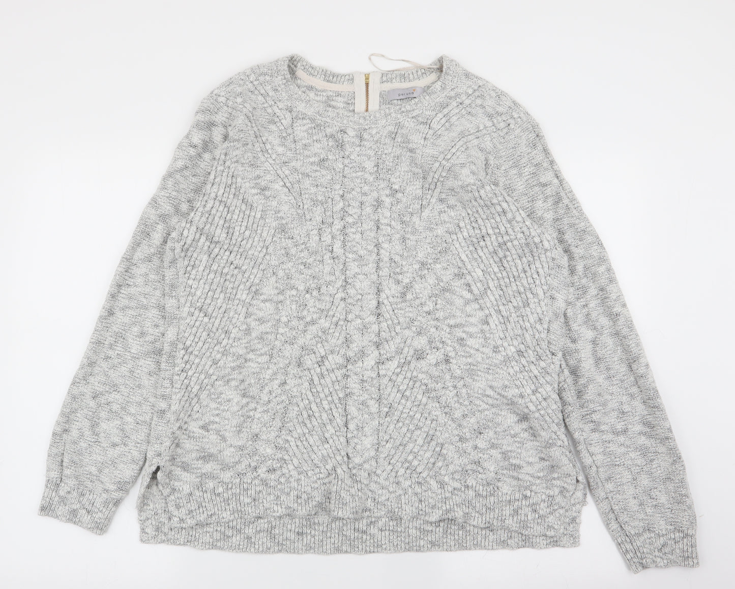 Per Una Womens Grey   Pullover Jumper Size 20