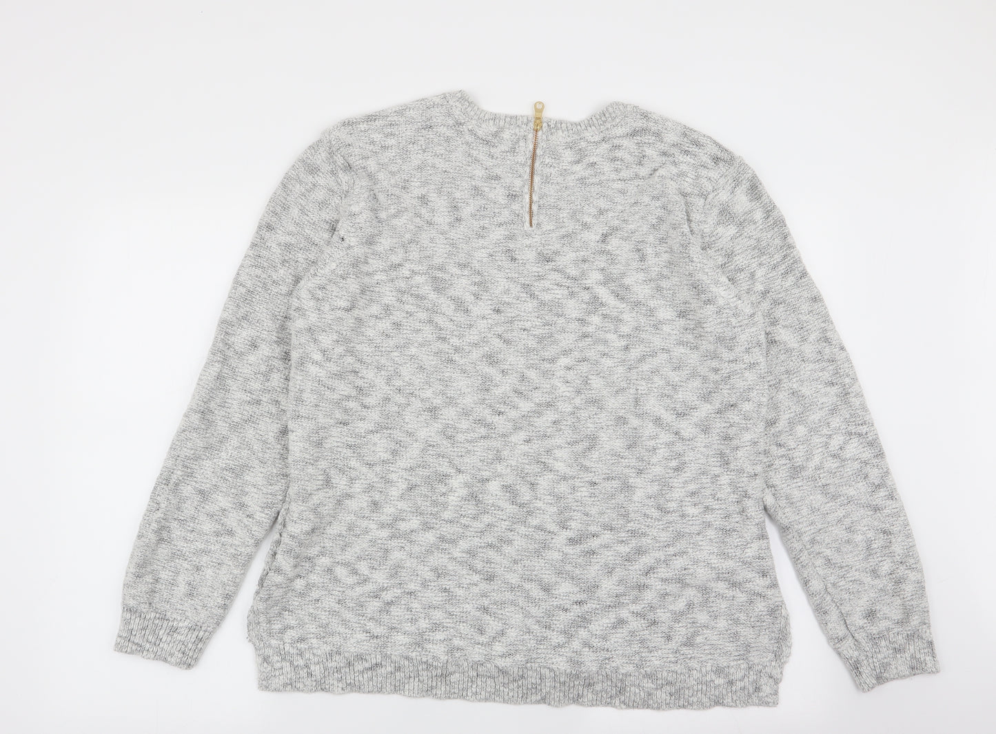 Per Una Womens Grey   Pullover Jumper Size 20
