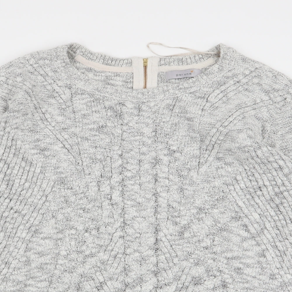 Per Una Womens Grey   Pullover Jumper Size 20