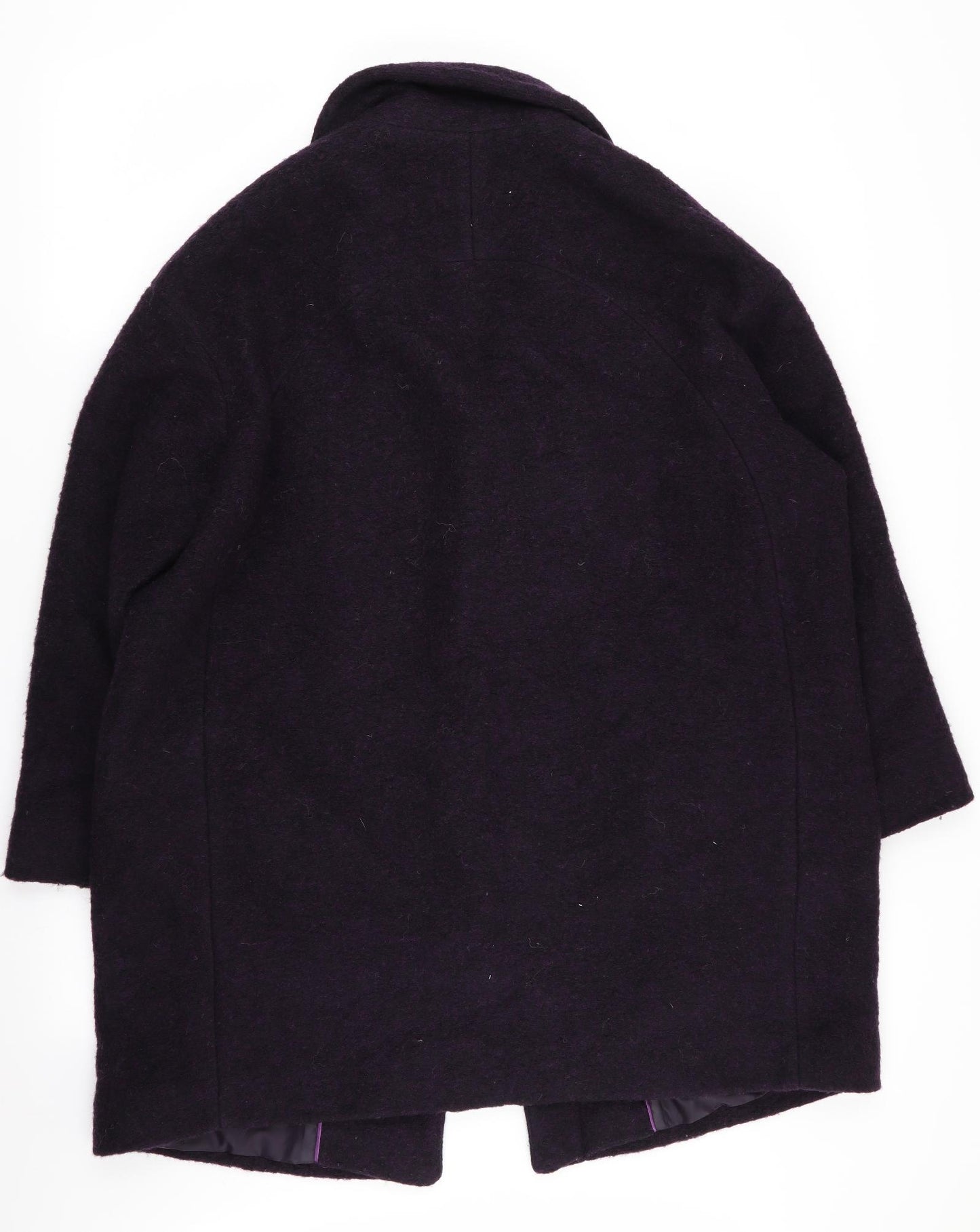 Per Una Womens Purple   Overcoat Coat Size 16