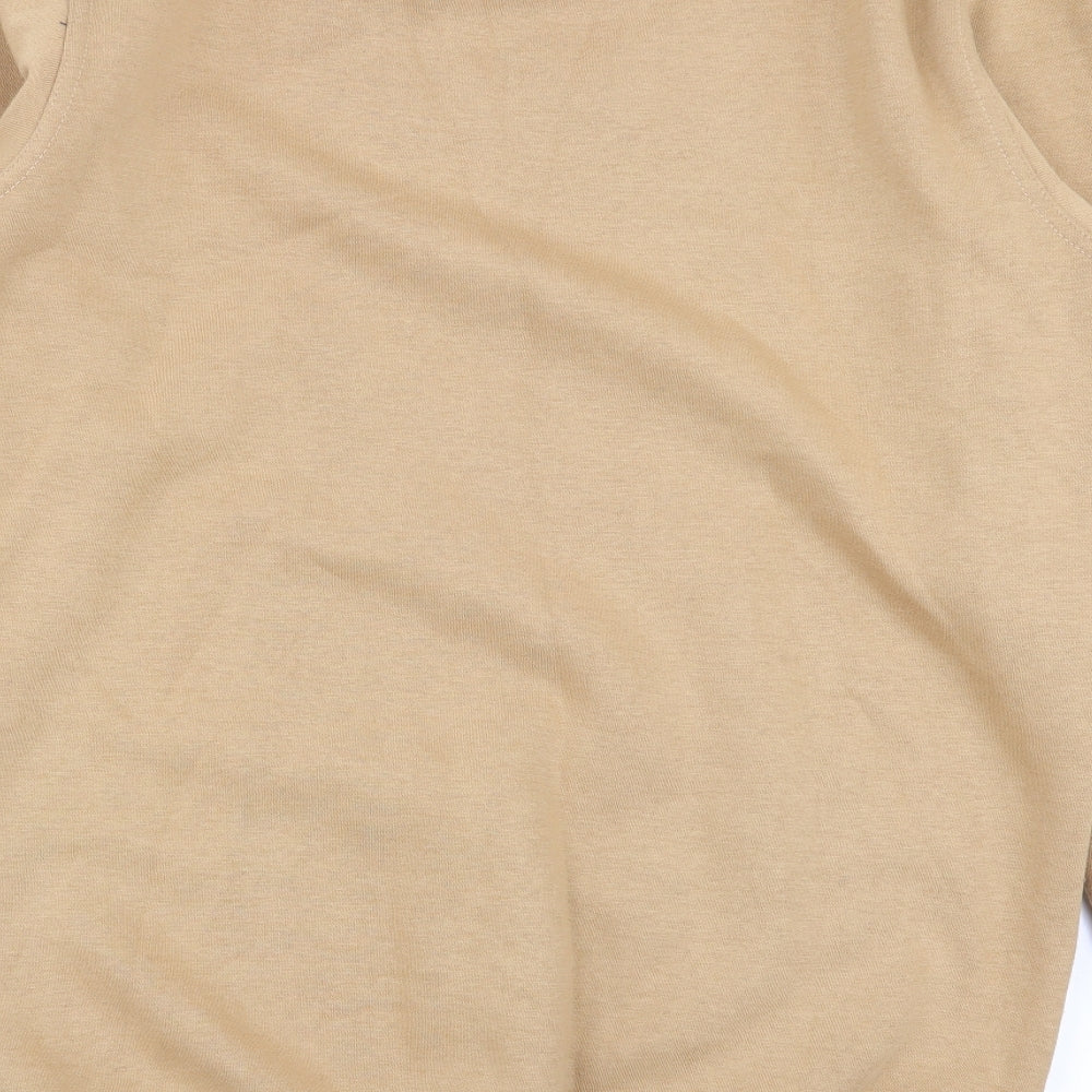 elite Mens Beige   Pullover Jumper Size M