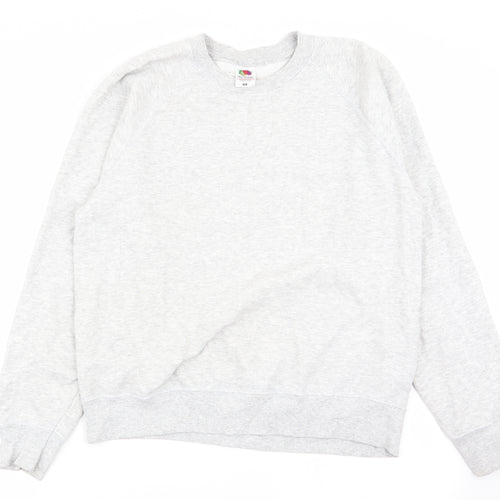 Fruit of the Loom Mens Grey   Pullover Jumper Size M
