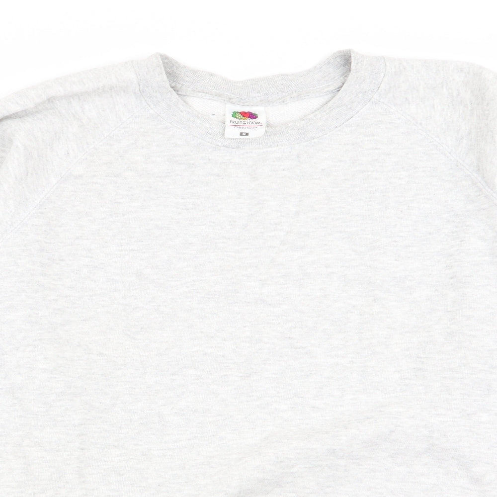 Fruit of the Loom Mens Grey   Pullover Jumper Size M