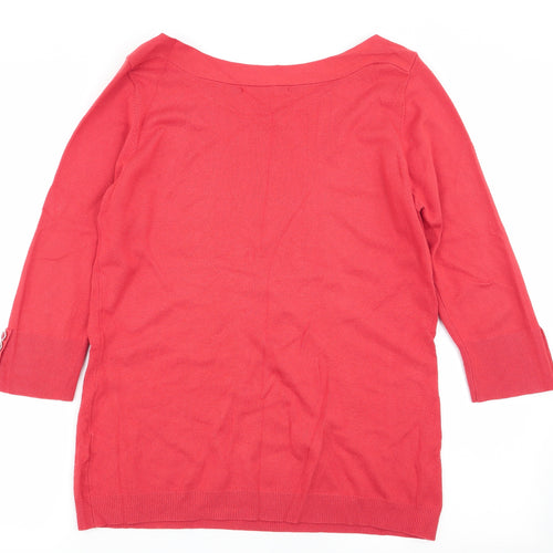 Klass Womens Red   Pullover Jumper Size M