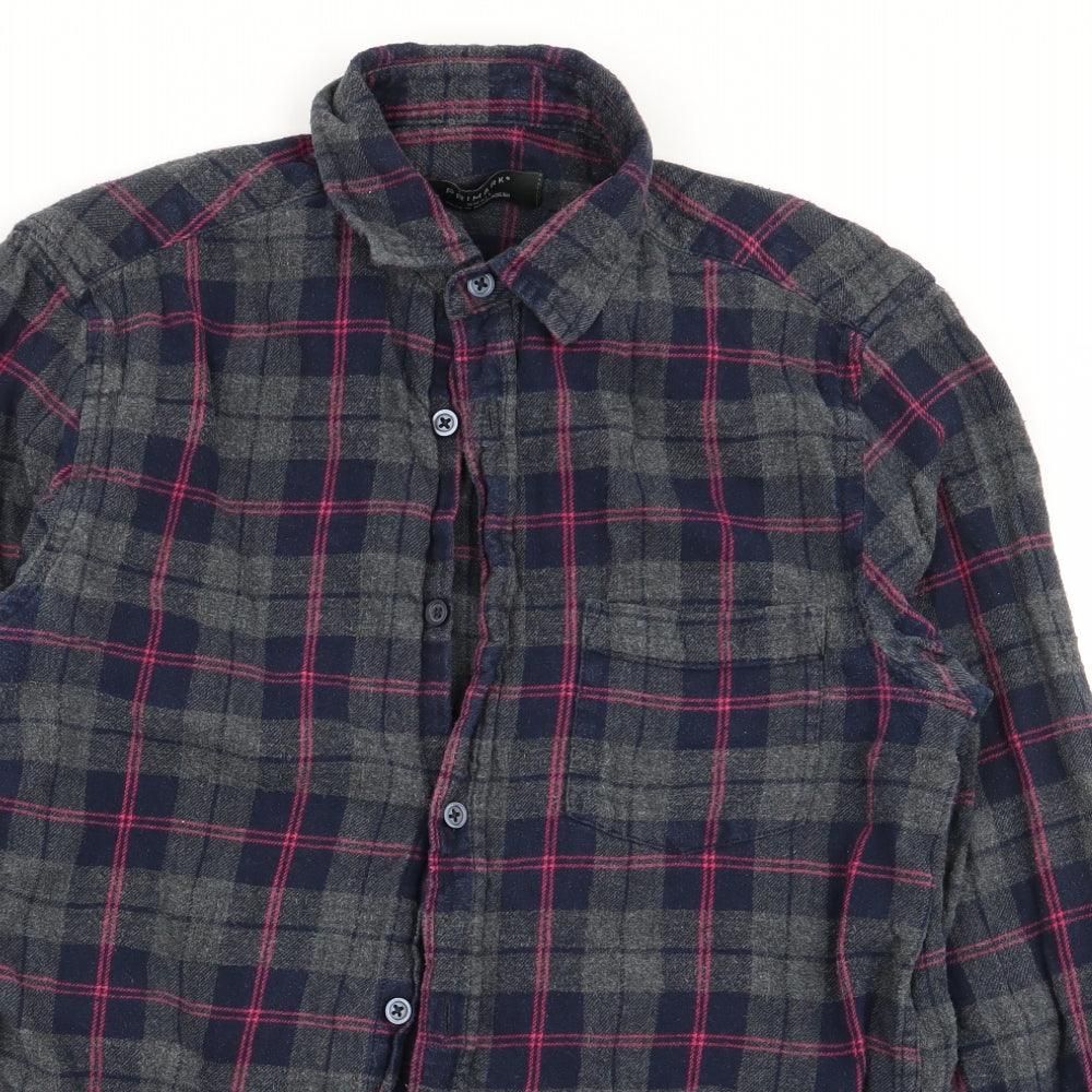 Primark Mens Multicoloured Check   Dress Shirt Size S