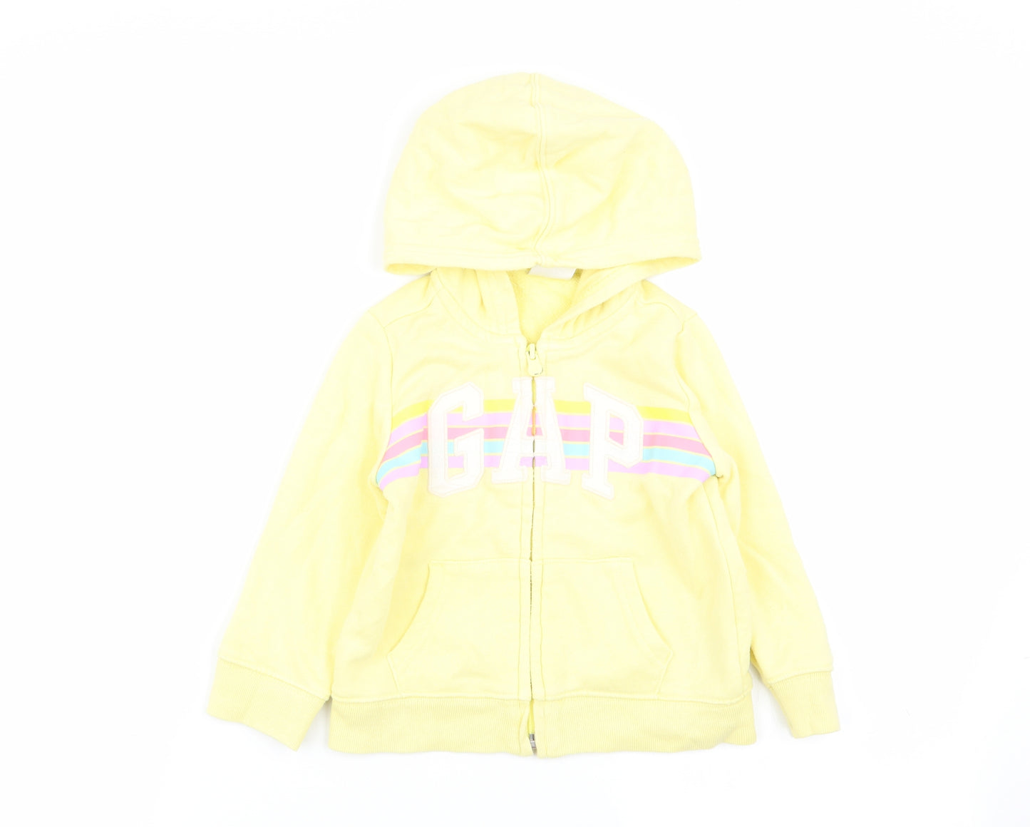 Gap Girls Yellow   Full Zip Jumper Size 2 Years