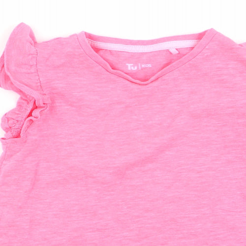 TU Girls Pink   Basic T-Shirt Size 2-3 Years