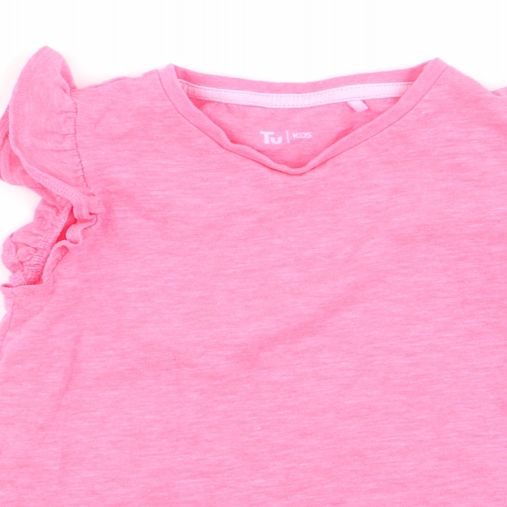TU Girls Pink   Basic T-Shirt Size 2-3 Years