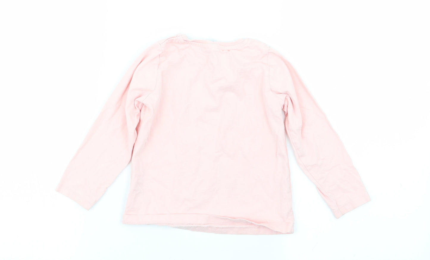 Asda George Girls Pink   Basic T-Shirt Size 2-3 Years  - peppa pig