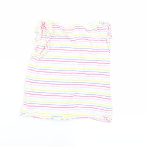 TU Girls Multicoloured Striped  Basic Tank Size 2-3 Years