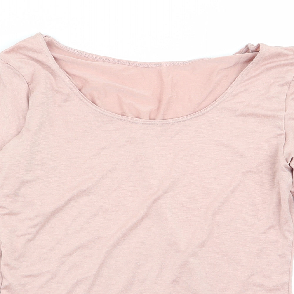 heatech Womens Pink   Basic T-Shirt Size L