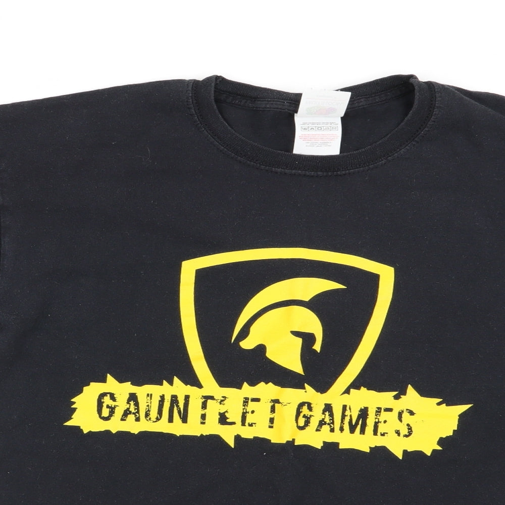 Fruit of the Loom Mens Black    T-Shirt Size M