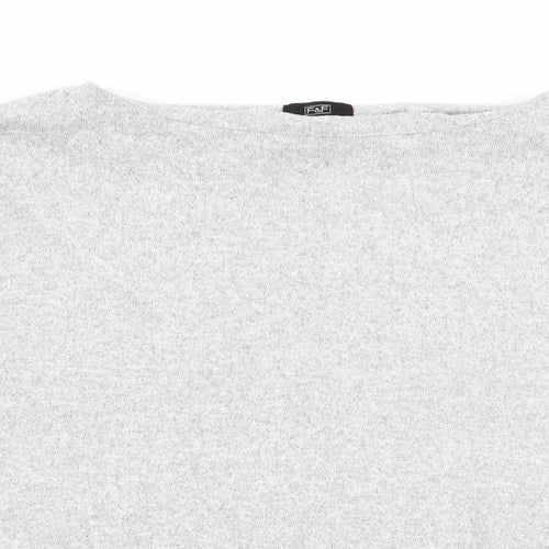 F&F Womens Grey   Basic T-Shirt Size 12