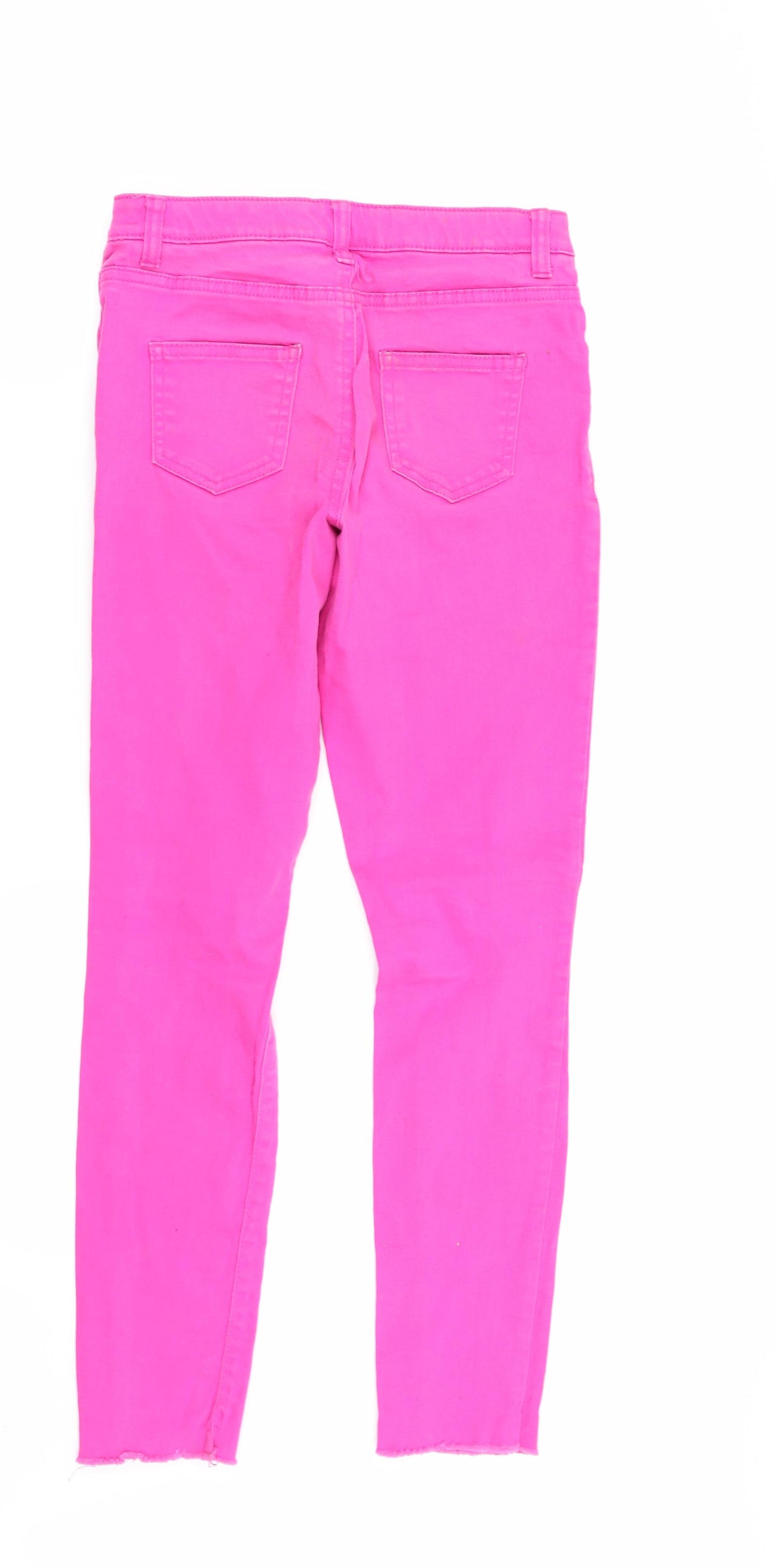 denim and co Girls Pink   Skinny Jeans Size 10-11 Years - ripped jeans