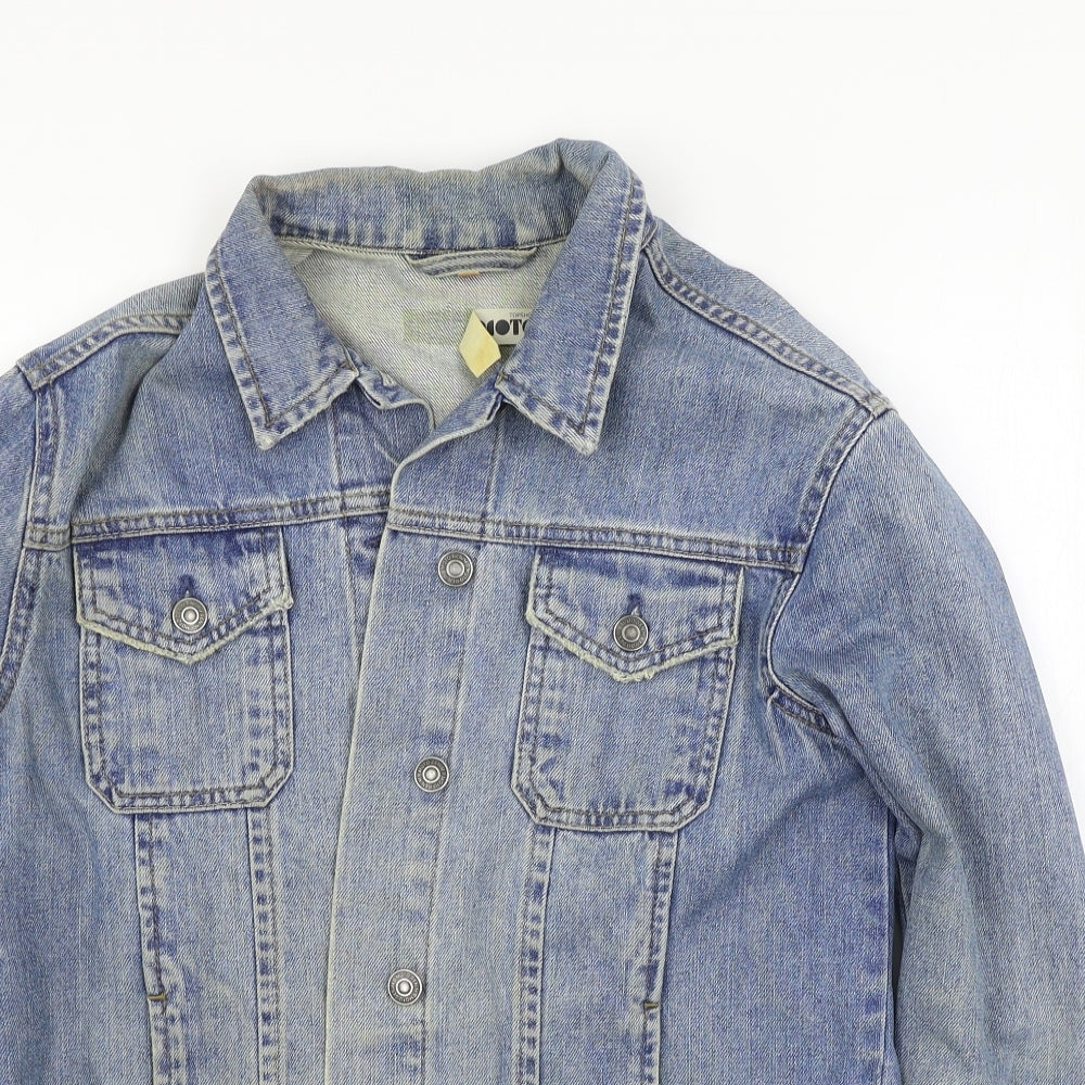 Topshop Womens Blue  Denim Jacket  Size 10