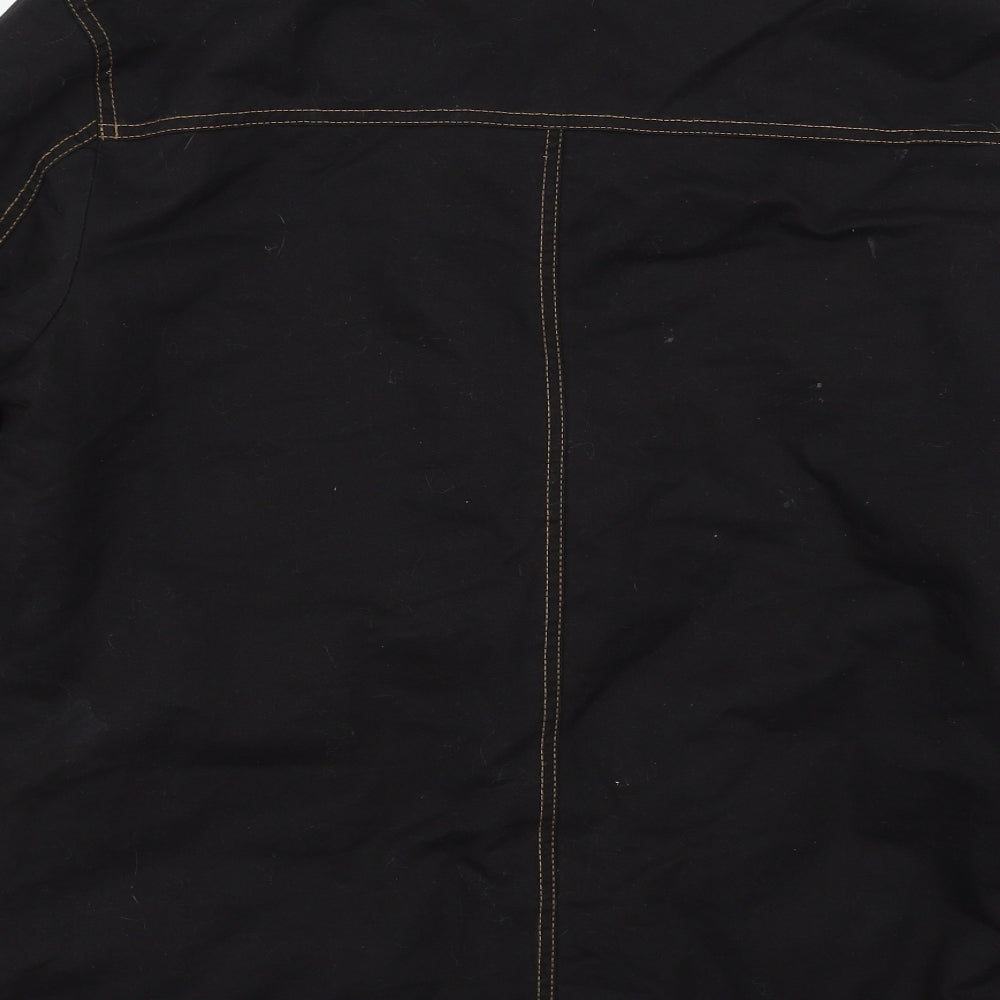 Blu Apparel Mens Black  Denim Jacket  Size M