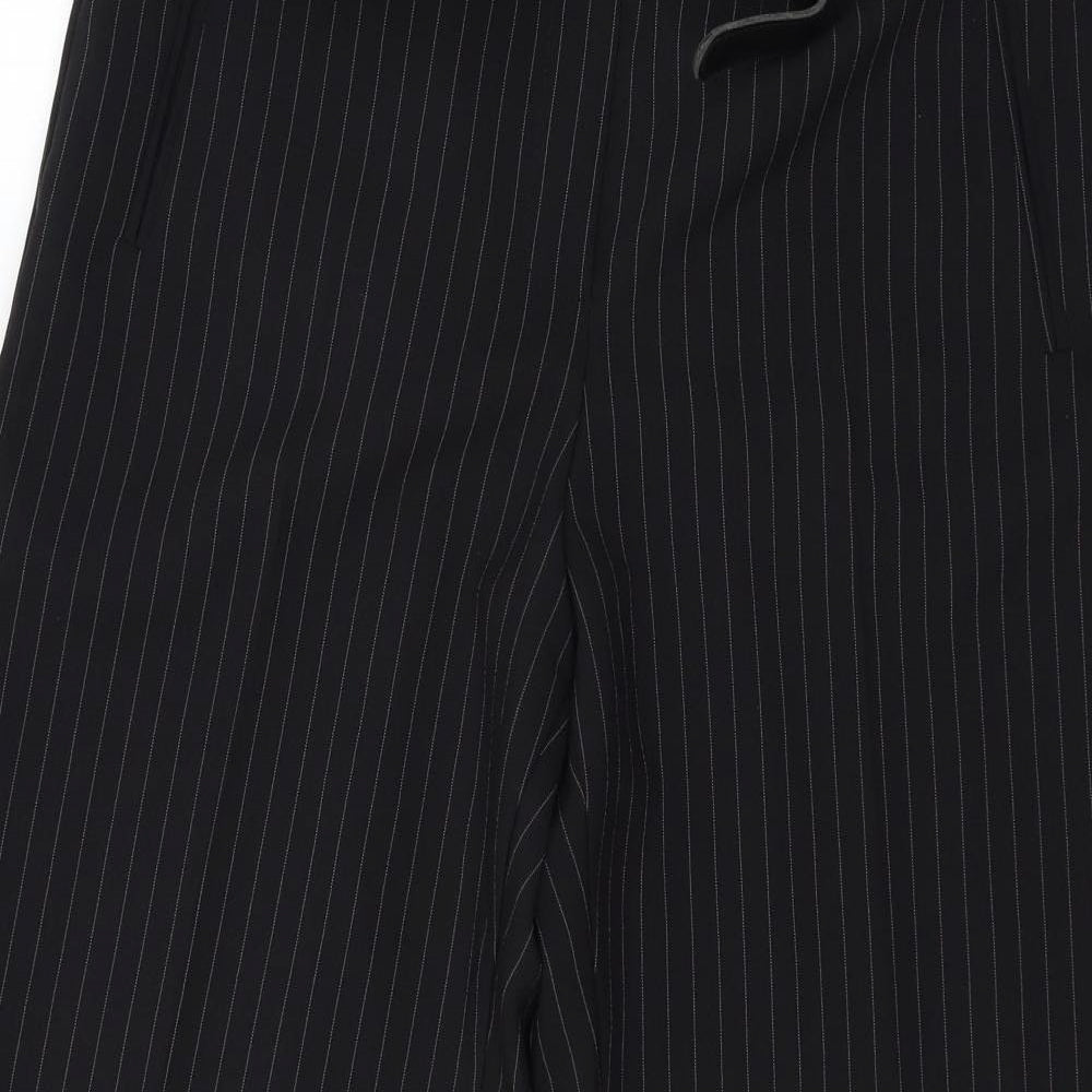 BHS Womens Black Striped  Trousers  Size 14 L26 in