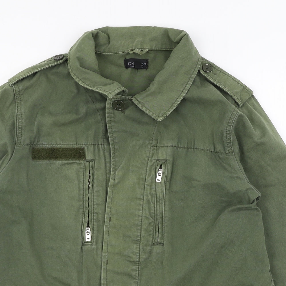 Topshop Womens Green   Jacket  Size 12