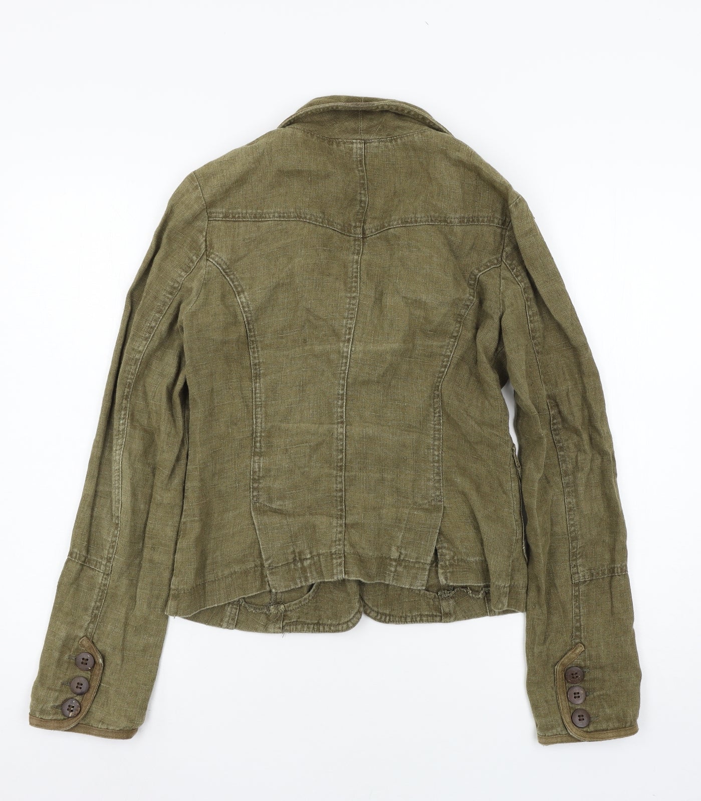Topshop Womens Green   Jacket Blazer Size 8