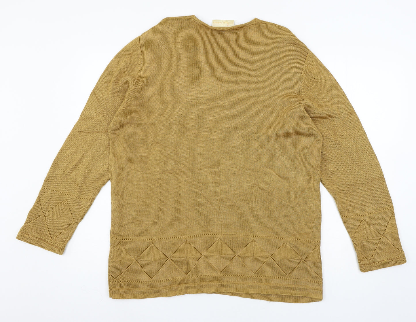 Country Casuals Womens Brown  Knit Pullover Jumper Size L