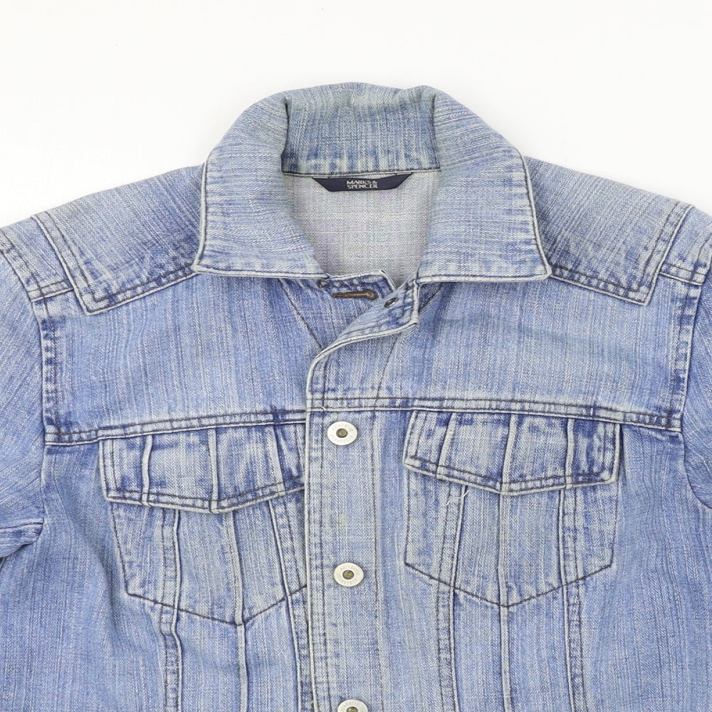 Marks and Spencer Womens Blue  Denim Jacket  Size 12