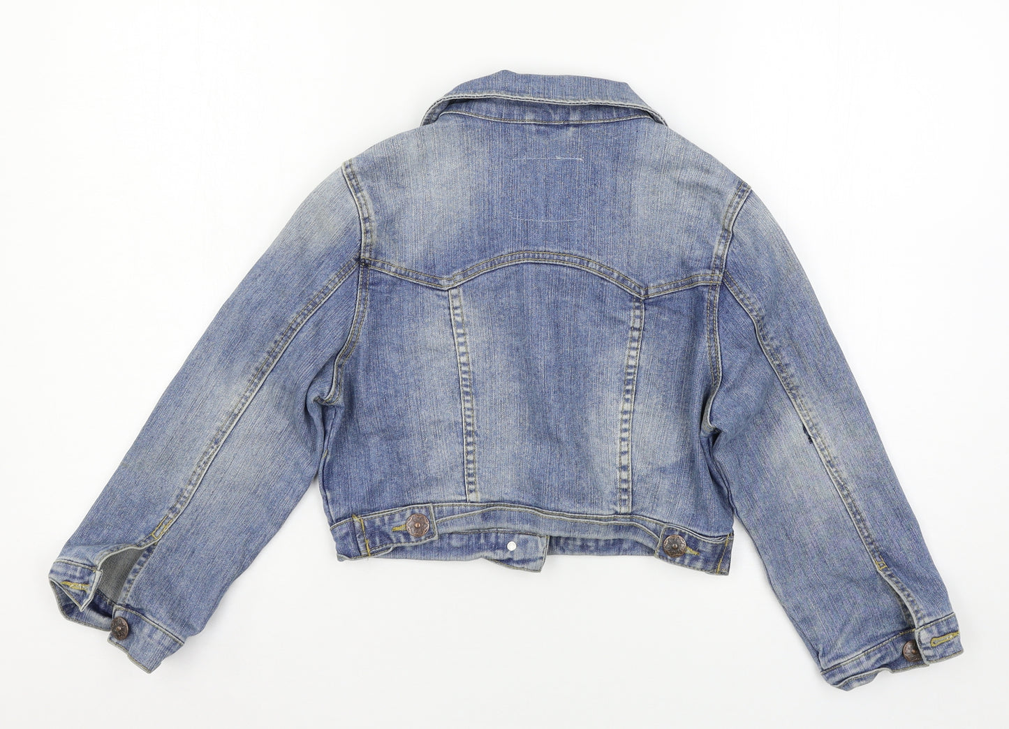 Denim & Co. Womens Blue  Denim Jacket  Size 10