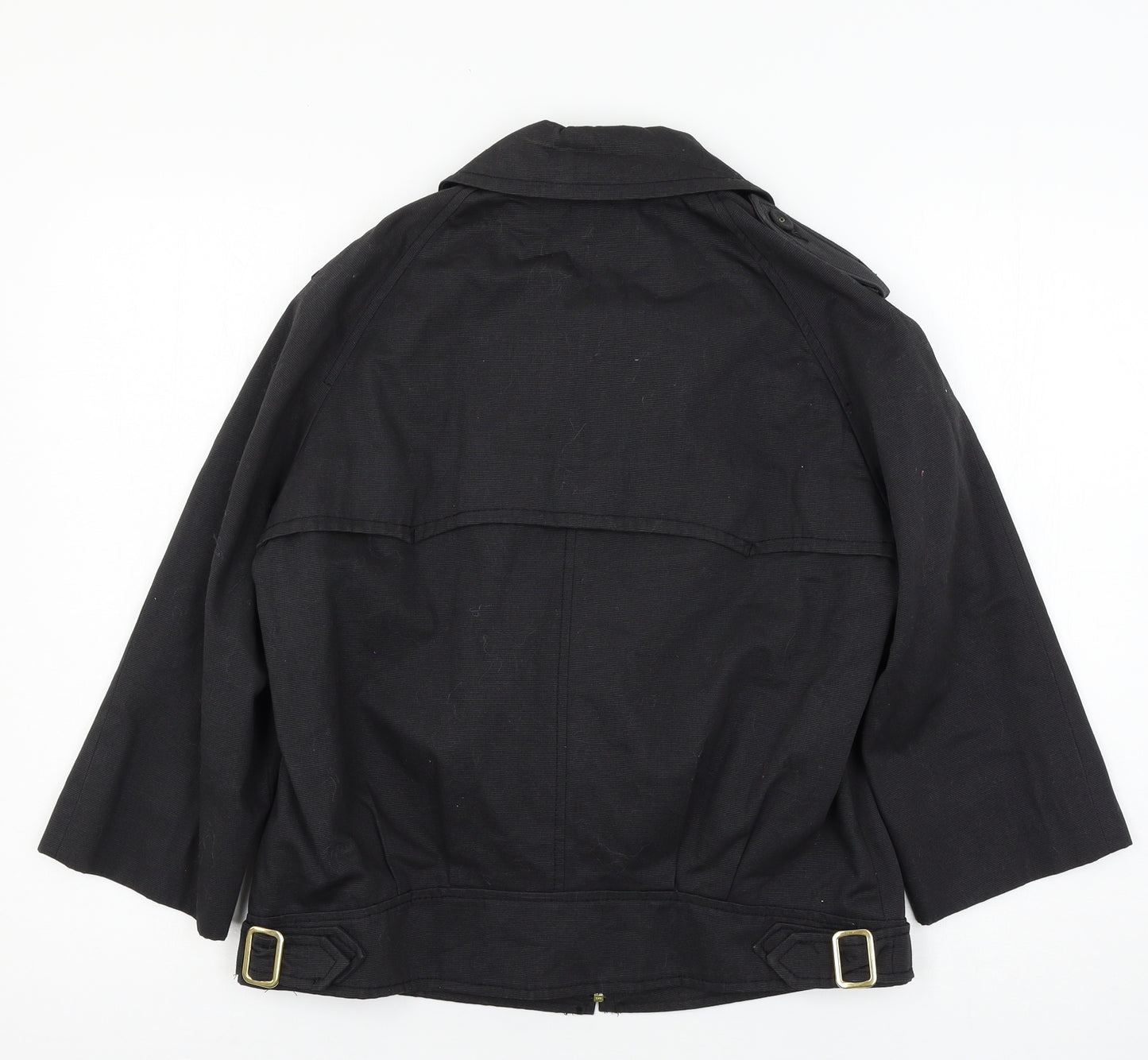 French Connection Womens Black  Denim Jacket  Size 12