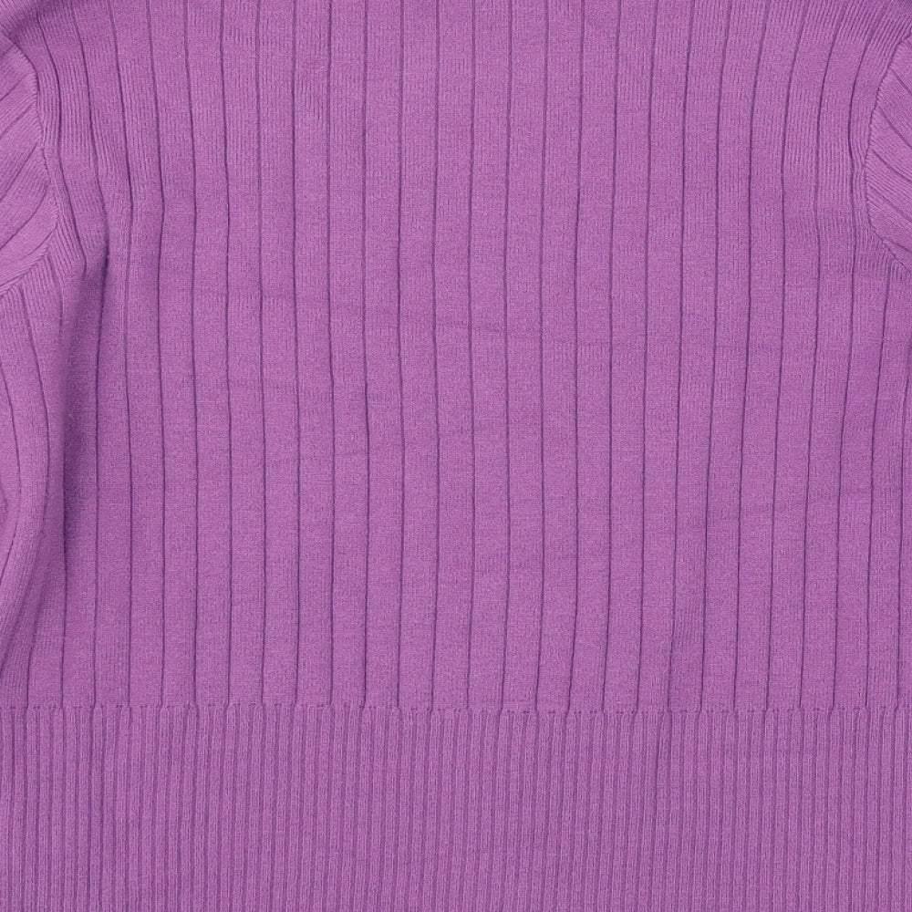 Marks and Spencer Womens Purple  Knit Pullover Jumper Size 18