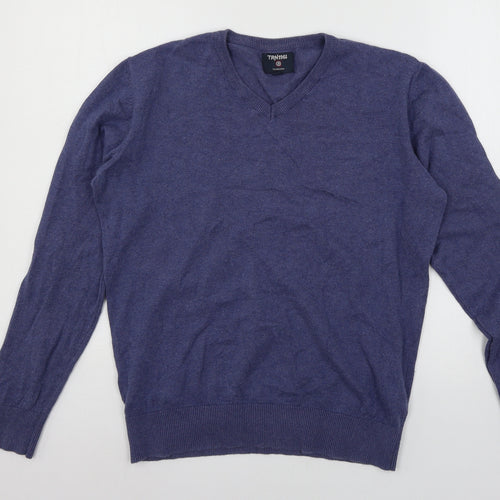 TRN1961 Mens Blue  Knit Pullover Jumper Size M