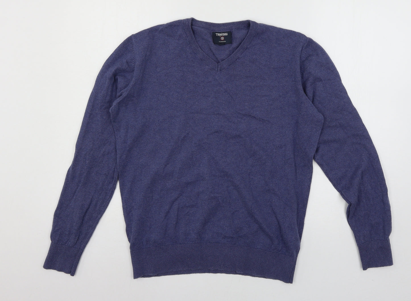 TRN1961 Mens Blue  Knit Pullover Jumper Size M