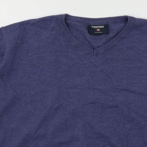 TRN1961 Mens Blue  Knit Pullover Jumper Size M