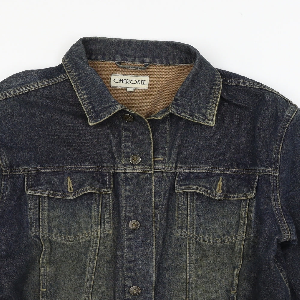 Cherokee Mens Blue  Denim Jacket  Size L
