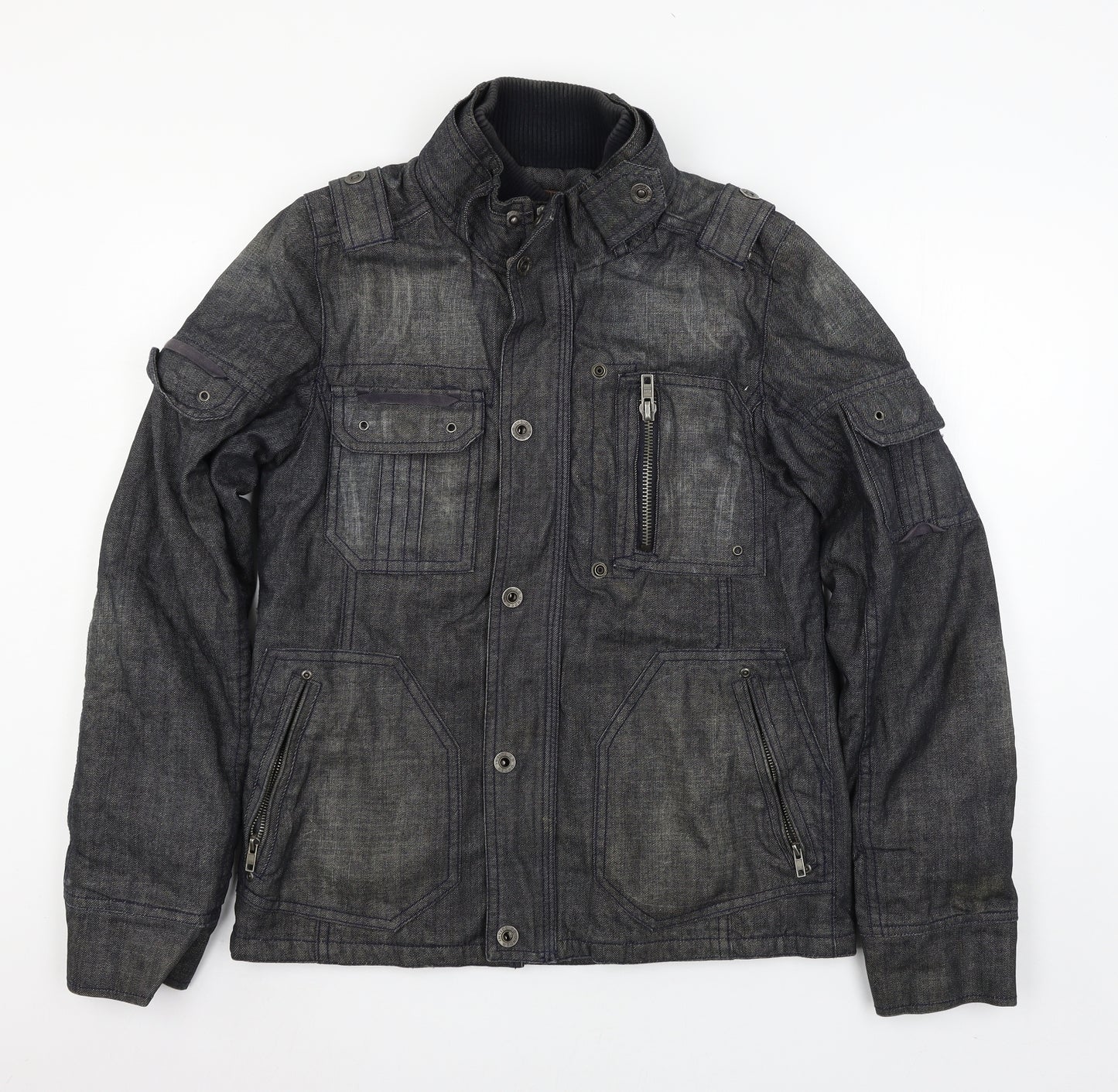 Sickonineteen Mens Blue  Denim Jacket  Size M